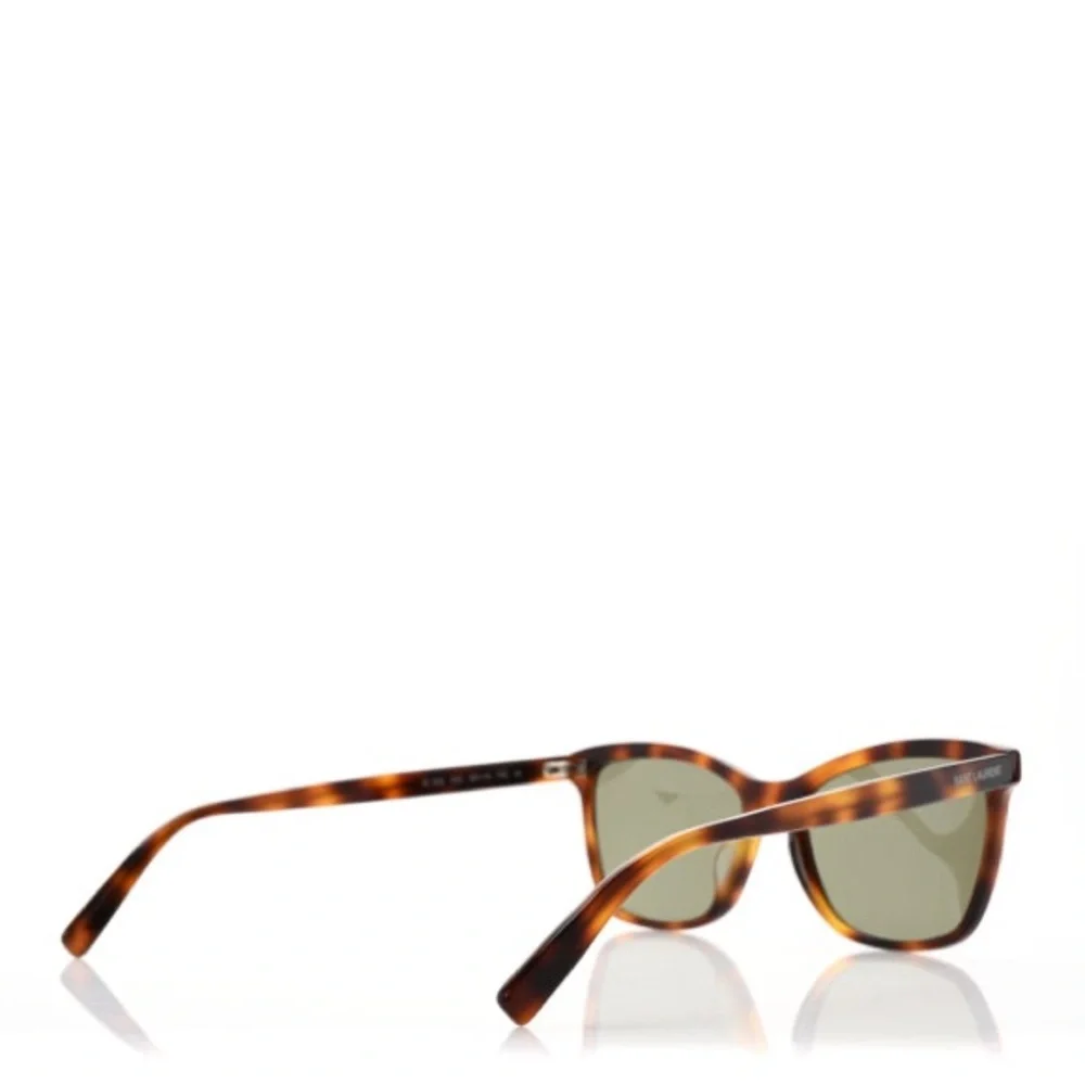 SAINT LAURENT Acetate Cat Eye Sunglasses SL 502 Tortoise NWT - Picture 2 of 8